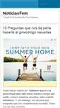 Mobile Screenshot of noticiasfem.com.ar